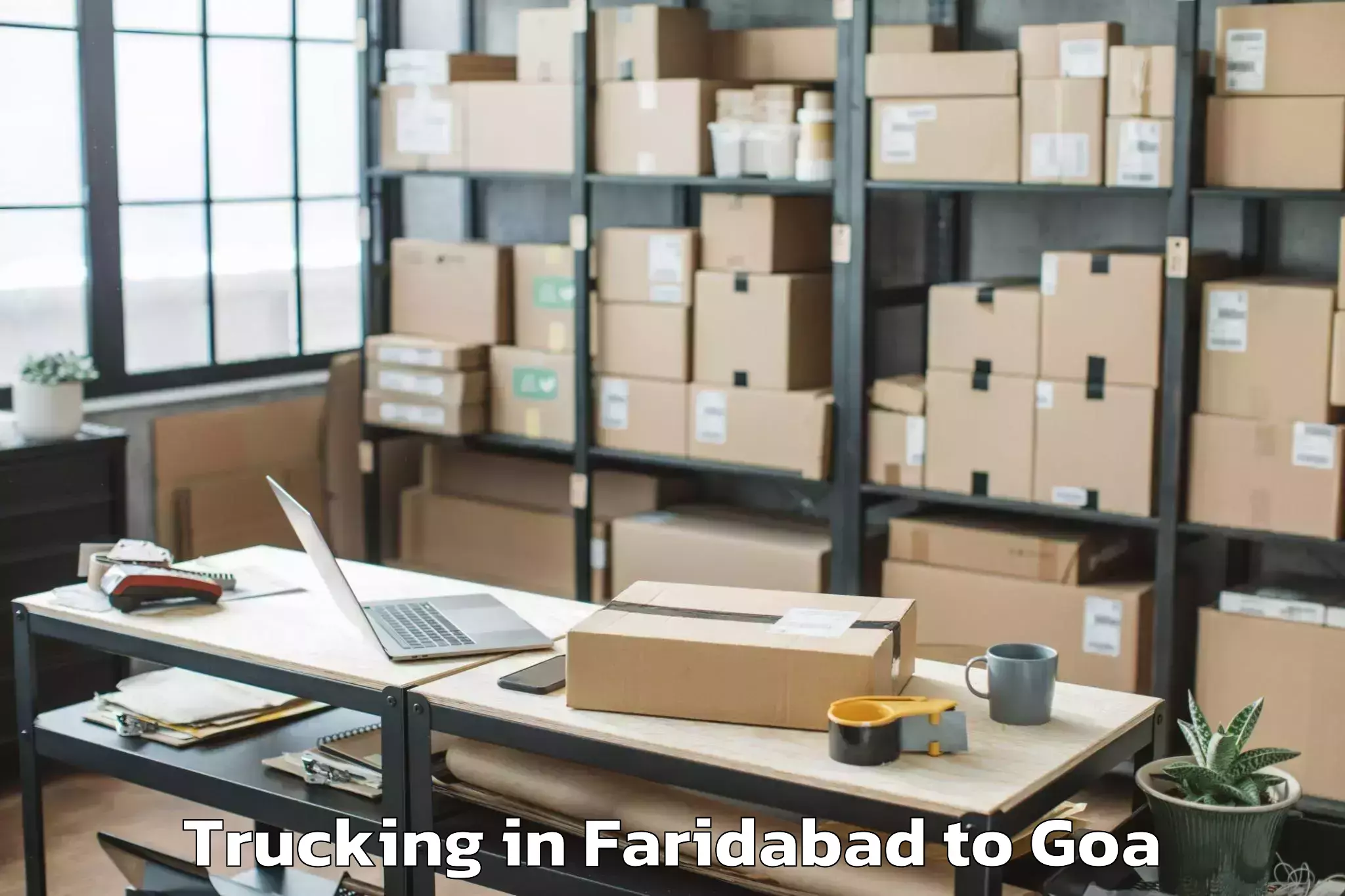 Easy Faridabad to Cuncolim Trucking Booking